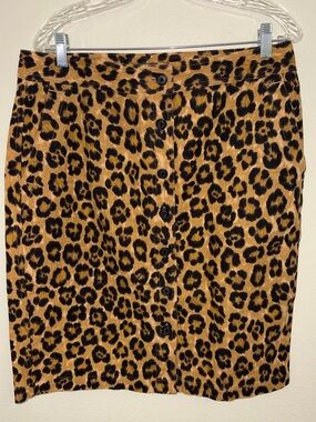 Ralph Lauren Cheetah Print Women’s Button Down Skirt